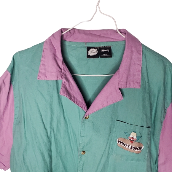 The Simpsons x Cakeworthy Collection Krusty Burger Uniform Shirt - Picture 6 of 15